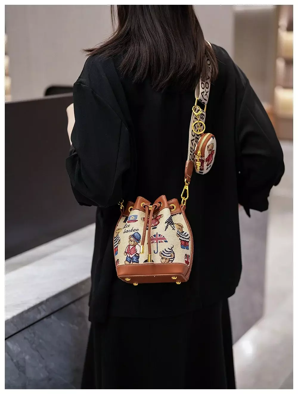 کیف سطلی تدی BEIBAOBAO وارداتی ۸۵۶۵